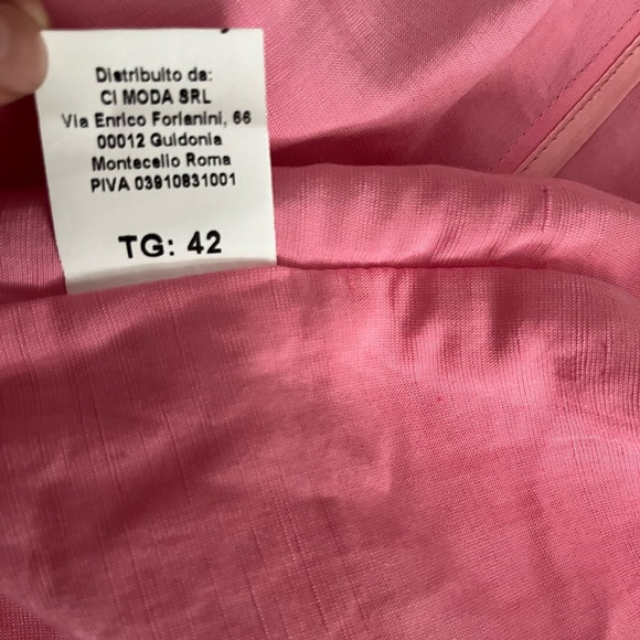 [M/L]Kate By Laltramoda Women's Pink Linen Blend Light Blazer - Picture 9 of 16